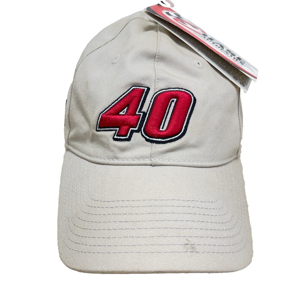 Vintage Strerling Marlin Hat Cap Strap Back Tan Nascar Coors Light‎ Beer Y2K